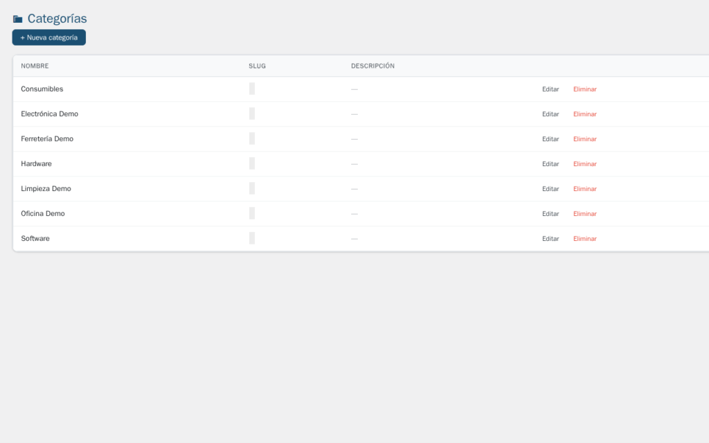 Gestión de Inventario para WordPress