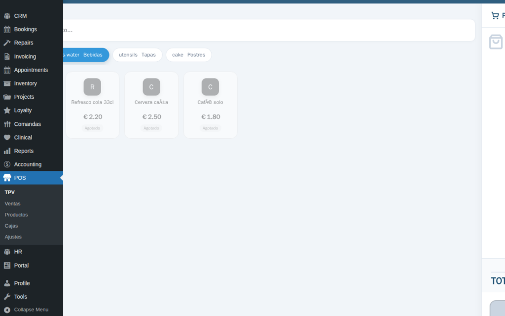 TPV (Punto de Venta) para WordPress