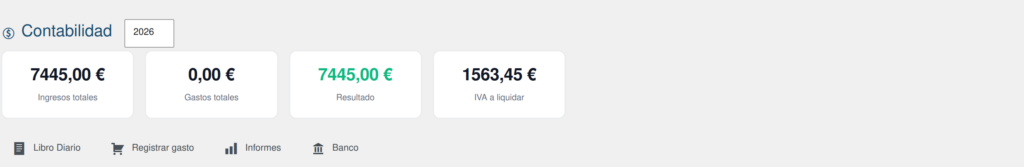 Captura de Contabilidad para WordPress