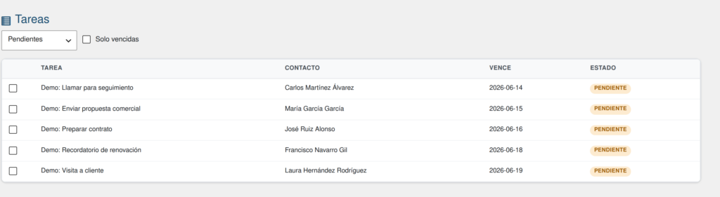 Captura de CRM para WordPress — Gestiona tus Clientes